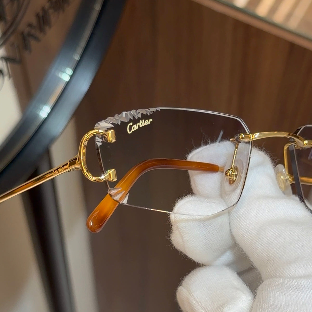 Cartier Piccadilly CT0092O Diamond cut Wolverine Verre Bleu Photochromic